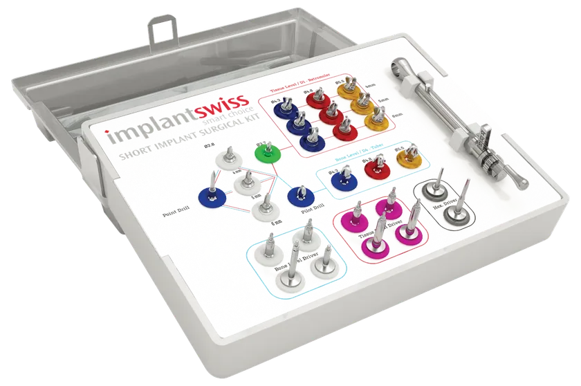 Implant Swiss short implant surgical kit